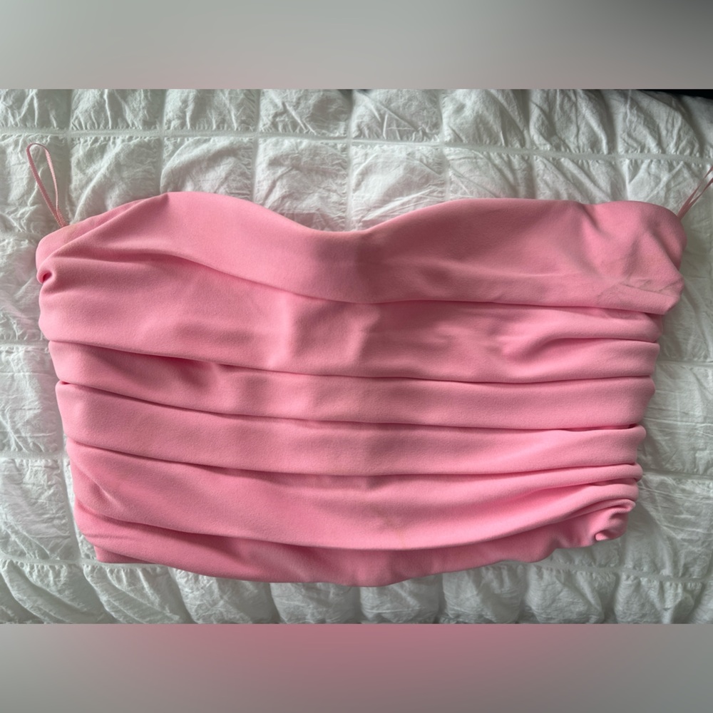 Zara Pink Crop Tube top